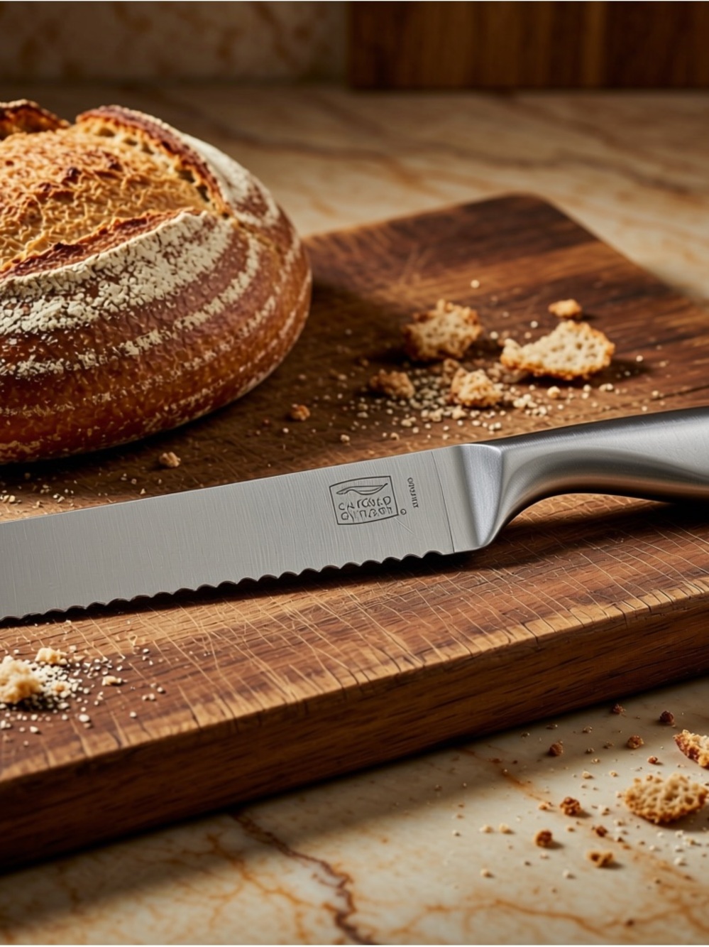 Chicago Cutlery serrated Stainless Steel Bread Knife 12.5” Good Condition *